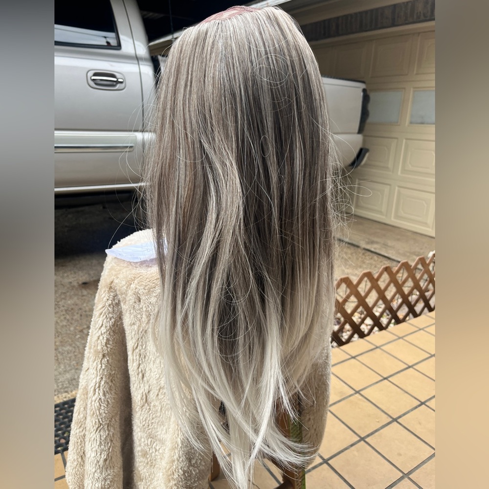 Topless White Sands beach long wig - Picture 4 of 14